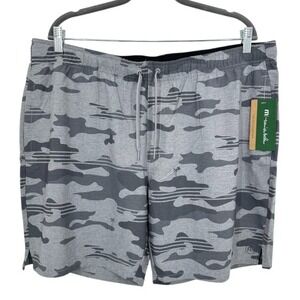 Travis Mathew Men's 2XL Heather Grey Camo‎ Performance Shorts Eco Collection NWT